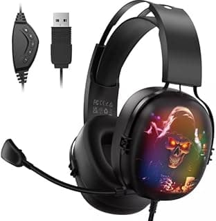 سماعة راس للالعاب CM7001 USB RGB - صوت محيطي 7.1 - ميكروفون متطور لتقليل الضوضاء - مشغلات 50 ملم