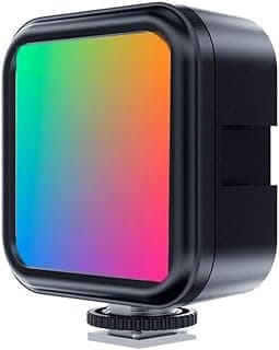 Portable RGB Camera Light PT-49, Pocket-Sized 48-LED, Bi-Color 3000K–6500K, AA Battery Powered, Adjustable Brightness, Vlogging, Photography, Video Creation
