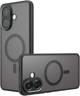 جراب متوافق مع Vivo V60 Lite 5G، يدعم MagSafe، متوافق مع Vivo V60 Lite 4G V2530، جراب موبايل مغناطيسي مضاد للصدمات، أسود