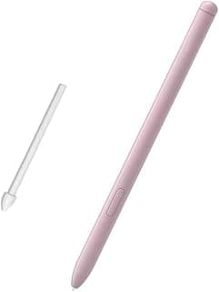 قلم تاتش بديل S Pen برأس ناعم، حساس للضغط متوافق مع Galaxy Tab S6 Lite (بدون بلوتوث)، قلم وردي مع سن إضافي