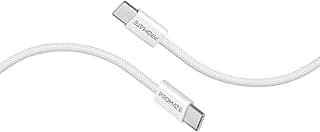 كابل شحن USB نوع سي، مزامنة قوية، كابل شحن من النوع سي مع توصيل طاقة سريع 60 وات، نقل بيانات 480 ميجابت لكل ثانية وسلك مضفر بالنايلون 1.20 م للأجهزة التي تعمل بمنفذ USB-C، ايكولاين CC120 من بروميت