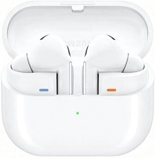 سماعة Buds 3 Pro (إصدار 2026) بلوتوث بخاصية إلغاء الضوضاء وصوت HiFi ستيريو وشحن سريع مع علبة شحن لاسلكي للرياضة والمكالمات (أبيض)