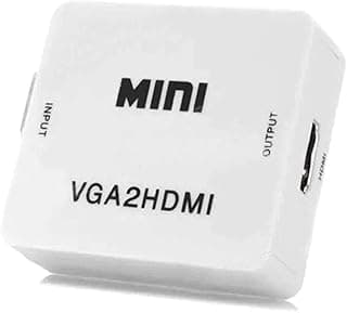 محول مايكرووير VGA إلى HDMI بدقة 1080P مع صوت للكمبيوتر واللابتوب وشاشات HDTV