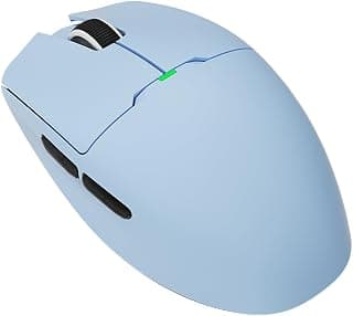 AIGO GM80 Plus 3-Mode Wireless Gaming Mouse – PAW3311 Optical Sensor, 12000 DPI, Bluetooth/2.4G/Wired, 1000Hz Polling Rate, Ultra-Lightweight 52g (Blue)