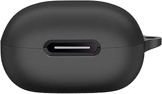 Case for Anker Soundcore P40i Cover, Ultra Thin Silicone Shockproof Protective Case with Carabiner for Anker Soundcore P40i (Black)
