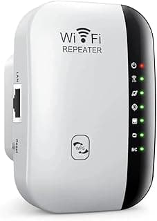 مكرر واي فاي لاسلكي 300Mbps، راوتر 2.4G، موسع نطاق واي فاي، مضخم اشارة واي فاي، محول بطاقة شبكة 802.11N للكمبيوتر (أبيض)