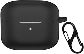 Soft Silicone Shockproof Protective Case with Creative Carabiner for Oraimo SpaceBuds Neo+ OTW-323P (Black)