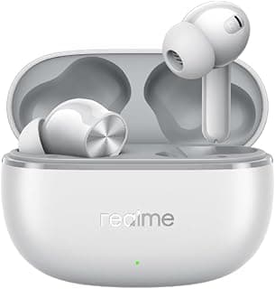 Buds T200 Lite Wireless Earbuds 12.4mm Bass 48H Battery Quad Battery Noise Cancelling Mic IPX4 Waterproof Type-C Headset - Grey