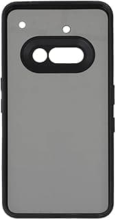 Case Cover Compatible with Nothing Phone 3A – Frosted Clear Grey Matte Shockproof Back Cover with Anti-Slip Grip and Anti-Yellowing Protection