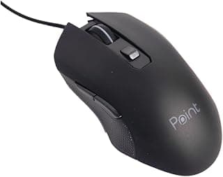 PT-212 Wired Gaming Mouse, Colorful Backlit, Black, Compatible with Windows and Mac