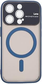 جراب ظهر بلاستيك لهاتف ابل iPhone 14 Pro، أزرق M-S-56