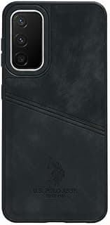 Faux leather back cover compatible with the Samsung A26 Renaissance, made of premium leather; durable and lightweight faux leather back cover. (Black)