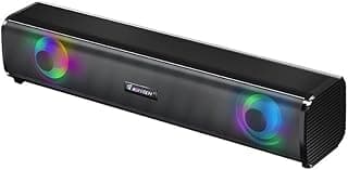 Multimedia Speaker, 6W, RGB Lighting, Dual Sound, Desktop Speaker