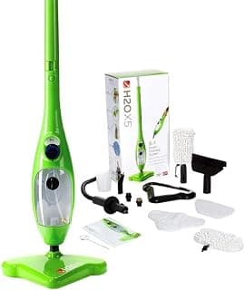 H2O Steam Cleaner X5 Elite Dual Head Handheld Steam Cleaner for Floors, Tiles, Hardwood Floors, Grout, Upholstery, Carpet
