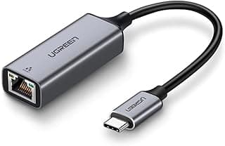 محول USB من النوع C الى ايثرنت من نوع جيجابايت C الى RJ45 ثاندر بولت 3 من يوغرين