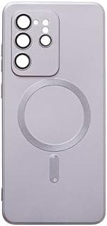 جراب ظهر سيليكون للحماية مع مغناطيس لهاتف سامسونج Galaxy S20 Ultra - بنفسجي Mob-Eis-112