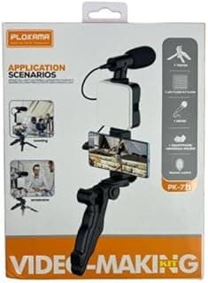 Plpokama PK-771 Camera Tripod - Aluminum, 3-Leg Sections, LED Video Light, Remote Control - Application Scenarios Kit for Cameras & Camcorders