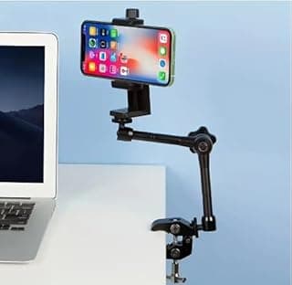 11" Aluminum Alloy Multifunction Magic Arm with Extra Strong Clamp - Suitable for DSLR, LCD, LED Lighting, Content Creators - Durable, Rustproof, Wing Nut
