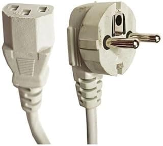 Universal Cloverleaf 3-Pin Power Cable – 1.5M Length, 3mm x 1mm Core, 10-16A Current Rating – Ideal for Laptops, Monitors, Office & Home Electronics (1)