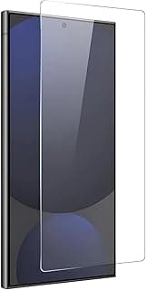 What's Mob Clear Glass Screen Protector Compatible With Galaxy S25 Ultra, HD Clear, Premium Quality, Supports Fingerprint Lock, 2.5D, Without Black Frame