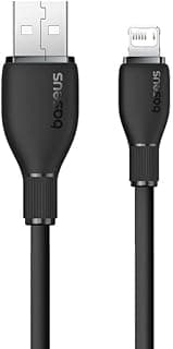 كابل من باسيوس بطول 2 متر نوع USB-C إلى USB-C متوافق مع سامسونج جالاكسي S24 الترا وS23 وS22 وS21 ونوت 20U والهواتف المحمولة والأجهزة اللوحية