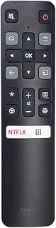 ريموت تلفزيون TCL متوافق، موديل RC802V أصلي، مناسب لأي تلفزيون Iffalcon TCL سمارت أندرويد 4K FHD UHD QLED، لا يدعم الأوامر الصوتية أو ميزة مساعد جوجل