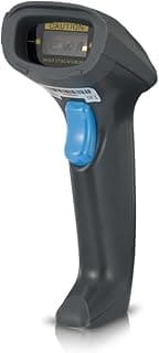 Cybele Wired 2D/1D 2D Barcode Reader (Syble XB-6258) - Handheld Scanner with USB Cable for POS, Supermarkets, Stores - Supports Reading Screens and Damaged Codes (Black)