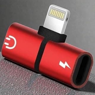 8-Pin Type L Splitter Adapter for Speaker and Charger Cable Support Calling, Listening to Music and Charging