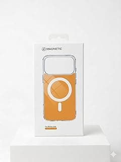 جراب شفاف مغناطيسي متوافق مع iPhone 17 Pro Max، حماية كاملة، دعم الشحن اللاسلكي