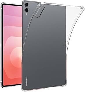 جراب شفاف لجهاز سامسونج Galaxy Tab S11 Ultra مقاس 14.6 بوصة (SM-X930/X936B)، مزود بوسائد هوائية في الزوايا الأربعة، جراب حماية ناعم من مادة TPU مضاد للصدمات