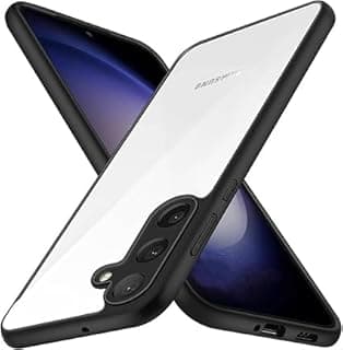 جراب شفاف أسود متوافق مع سامسونج Galaxy A55 5G، حماية ضد الصدمات، تصميم أنيق، غطاء كامل مع حماية للكاميرا