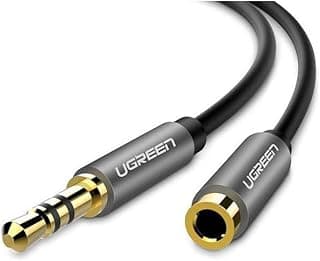 كابل تمديد 3.5mm ذكر إلى 3.5mm أنثى، 3 متر، أسود