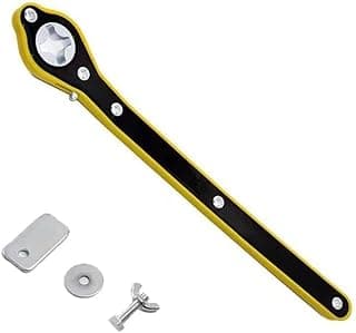 Wrench - Heavy Duty 34cm Car Jack Handle with 2cm Thick Metal Grip, Labor Saving 0.6cm Socket for Quick Lifting Small Cars, SUVs, and Light Trucks in Garage or Workshop Settings