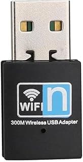 محول واي فاي USB 300 ميجابت لكل ثانية، محول بطاقة شبكة LAN لاسلكية USB 2.0 دونجل للكمبيوتر المكتبي واللاب توب ويندوز 10 8 7 اكس بي ماك او اس