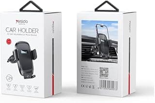 Y.e.s.i.d.o حامل موبايل للسيارة، تصميم مشبك فتحة التهوية، تثبيت بدون استخدام اليدين