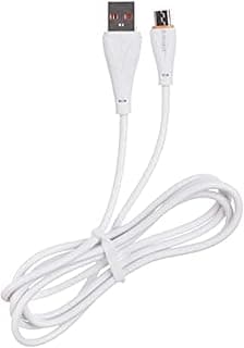 كابل شحن بمنفذ Micro (أبيض)