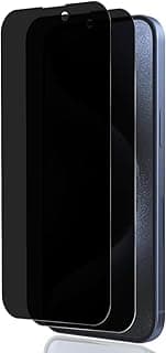 Privacy Tempered Glass Screen Protector for iPhone 16 Plus, Pack of 2, Anti-Spy Black (iPhone 16 Plus)