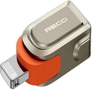 محول Recci RDS-A16L OTG من USB إلى Lightning لأجهزة ابل - تيتانيوم