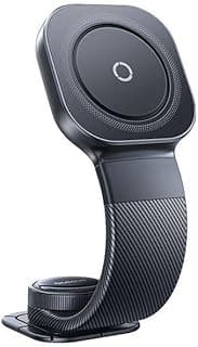 OS-PrimeTrip C03 Magnetic Car Phone Mount, Dashboard Console Holder, 360° Rotatable, Ultra-Slim Design, Cosmic Black