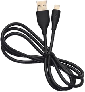 Celebrat CB-31 USB to Lightning Cable – 2.4A Fast Charging, 480Mbps Data Transfer, 1M Flat Tangle-Free – Black
