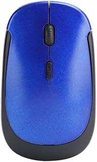 ماوس لاسلكي - ذهبي - موديل - DPI 1000 - G3500 - يعمل ببطارية خارجية - علي جميع اجهزة الكمبيوتر - لون ازرق