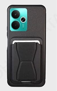 Case For Realme 14T 5G / Realme 14 5G, Multi-Functional Magnetic Vertical & Horizontal Stand Case, Slim Cute Silicone Protective Kickstand Holder Phone Case (Black)