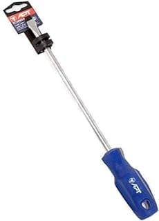 مفك براغي مسطح (Slotted) بمقبض أزرق وحامل بطاقة، مقاس 6 مم × 150 مم