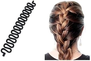 Hair Braid Tool Hair Styling Accessory French Braids 19cm to Suit All Hair Types and Colors Easy to Use Helps You Create Coordinated and Tidy Braids Professionally at Home Black