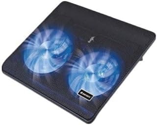 قاعدة تبريد لاب توب - بمروحتين ضخمتين (120 ملم) - مروحة صامتة - طاقة USB - جيرتيك KL330