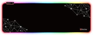 قاعدة ماوس خفيفة بالوان خلفية RGB من ميشن P121 لاجهزة الكمبيوتر/ الكمبيوتر المحمول (88x30.9 سم) – اسود