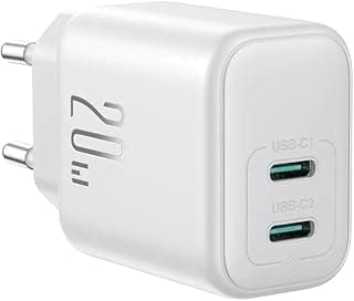 شاحن من جوي روم بتقنية USB، متوافق مع الهواتف والأجهزة اللوحية، بمنفذين