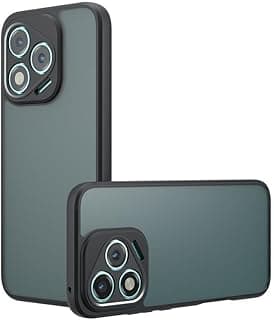 Case Cover Shockproof Hard PC Back Soft TPU Frame Matte Black Slim Protective Cover Compatible with Honor 400 Lite (Black)