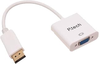 محول كابل من Display Port (DP) ذكر إلى VGA أنثى KX 2804 - أبيض