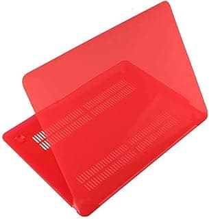 جراب حماية صلب فائق النحافة لجهاز ابل MacBook Pro مقاس 13 بوصة A1706 - A1708 - A1989 - A2159 - A2289 - A2251 - A2338 (أحمر شفاف)